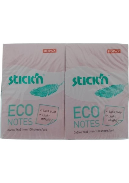 Stick'n Post-It Pastel Pembe 76X51 100 Yp 12'li Paket