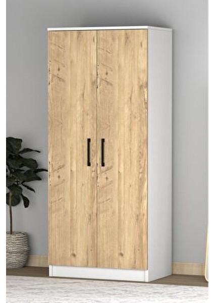 Noya 2 Kapaklı Gardrop Beyaz Çam fiyatları
