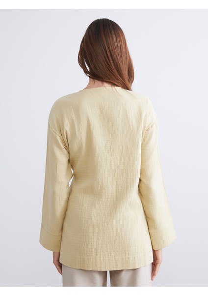 Yeni Sezon Kruvaze Yaka Dokulu Kadın Kimono fırsatları