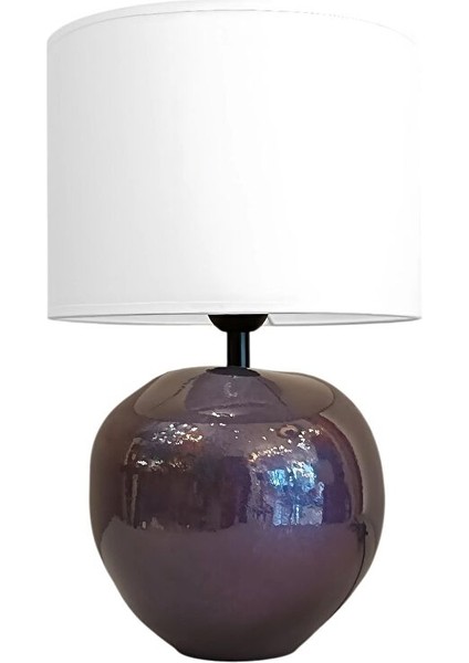 Liray Koyu Mor Seramik Abajur