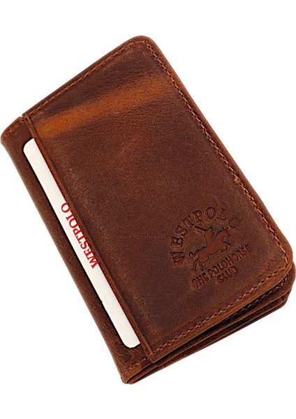 Hakiki Eskitme Deri Bol Kart Bölmeli Unisex Kartlık - G2 Taba fiyatları