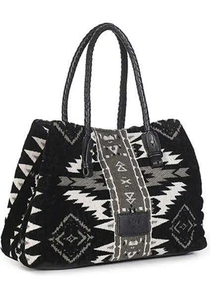 Siyah-Beyaz Kadın Omuz Çantası 73BS7E401395 fiyatları