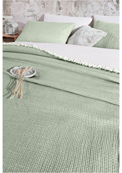 Adaçayı Yeşil 6 Kat Müslin Yorgan / Çift Kişilik 220X240 fırsatları