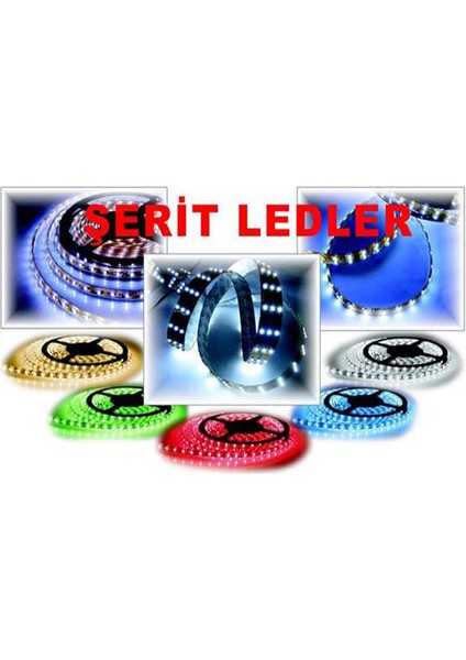 LED Şerit Silikonlu Yeşil 5 Metre Rulo