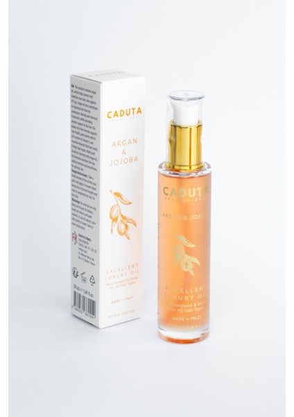 Onarıcı ve Besleyici Saç Bakım Yağı Excellent Luxury Argan & Jojoba Oıl 50ML