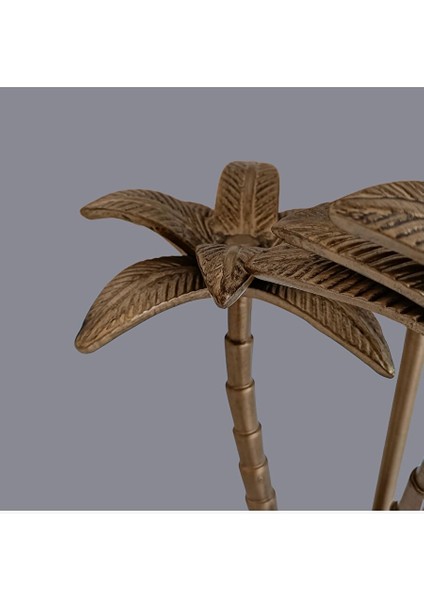 Mellivo Palmiye Detaylı Eskitme Gold Abajur fırsatları