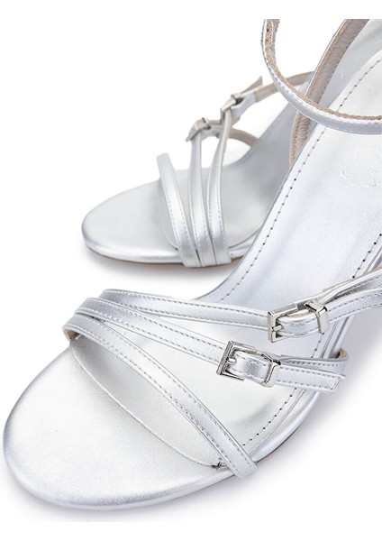 Kadın Suni Deri Lame Topuklu Ayakkabı modelleri