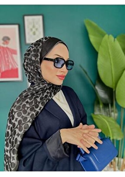 C Desen Ipek Kaşmir Çift Taraflı Şal