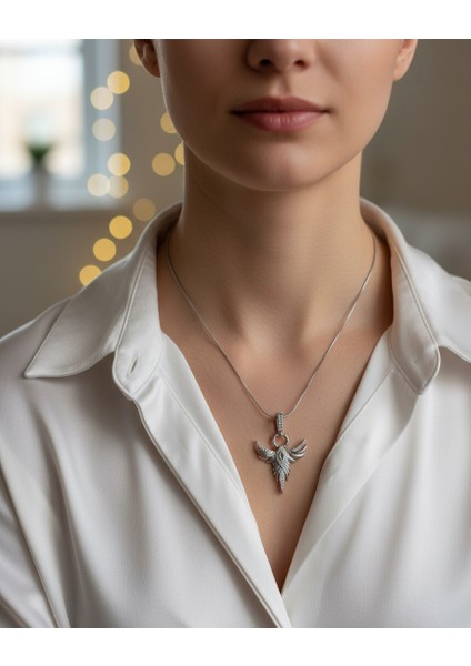 Angel Gümüş Çelik Kolye fiyatları