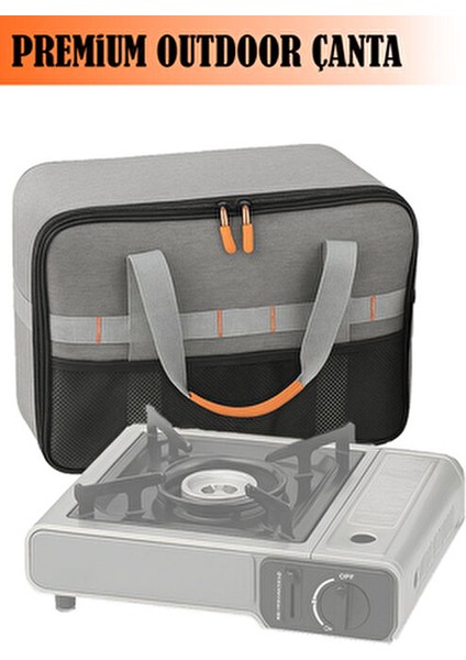 Bölmeli Kamp ve Piknik Çantası Çok Fonksiyonlu Çanta Organizer Özel Tasarım Premium Outdoor Çanta