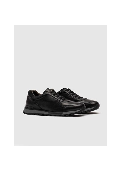 Siyah Erkek Deri Sneaker 28126 fiyatları