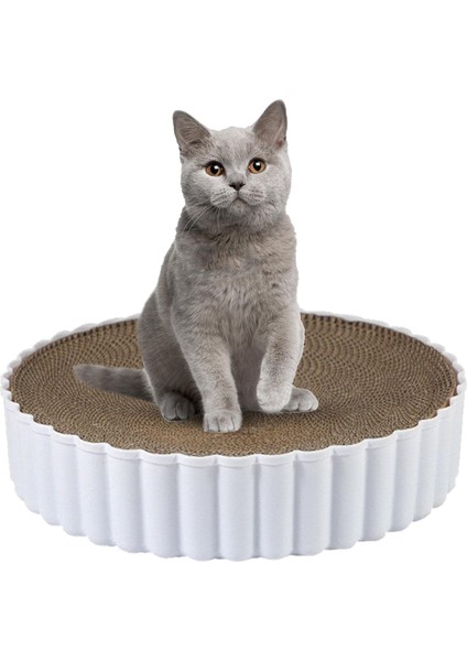 Kedi Tırmalama Yatağı, Aşınmaya Dayanıklı Yuvarlak Oluklu Kağıt
