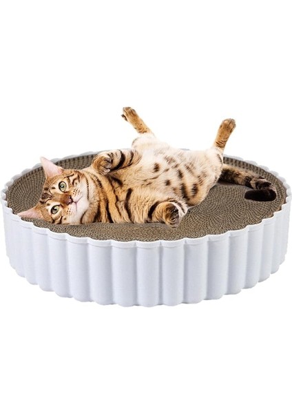 Kedi Tırmalama Yatağı, Aşınmaya Dayanıklı Yuvarlak Oluklu Kağıt indirimleri