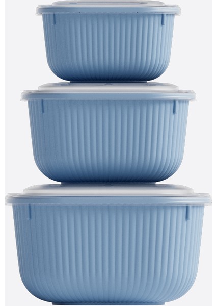 Iç Içe Geçmeli Snaplid Kare Saklama Kabı (600 - 1100 - 1800 Ml) (Üçlü Set) fırsatları