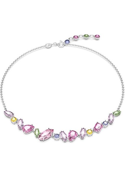 5658398 Swarovski Kolye Gema:necklace Mini Frontal Pink/rhs