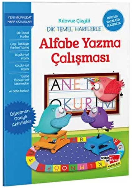Kılavuz Çizgili Dik Temel Harflerle Alfabe Yazma Çalışması fiyatları