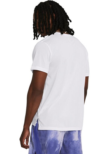 1382582-100 Ua Launch Shortsleeve Beyaz Erkek T-Shirt modelleri