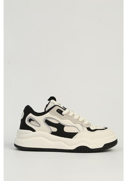 Benetton Beyaz Siyah Kadın Spor Ayakkabı Ithal BNI-11571