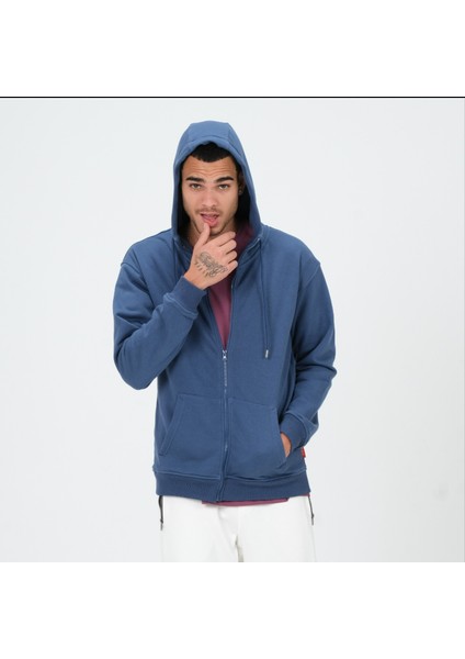 Zipper Fermuarlı Hoodie
