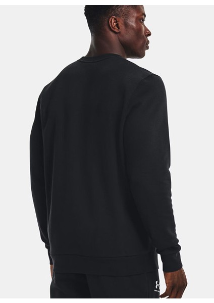 1374250-001-UA Icon Fleece Crew Siyah Erkek Normal Sweatshirt fiyatları