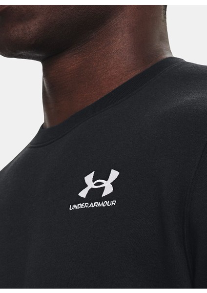 1374250-001-UA Icon Fleece Crew Siyah Erkek Normal Sweatshirt fırsatları