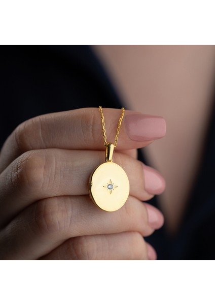 925 Ayar Gümüş Fotoğraflık Oval Kapaklı Açılır Kapanır Kolye fiyatları