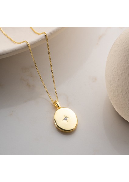 925 Ayar Gümüş Fotoğraflık Oval Kapaklı Açılır Kapanır Kolye fırsatları