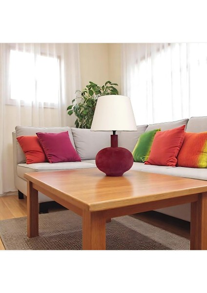 Halcer Kadife Kaplı Bordo Abajur fiyatları