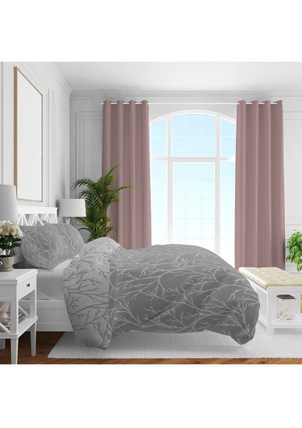 Queen Size Saten Nevresim Seti Gri fiyatları