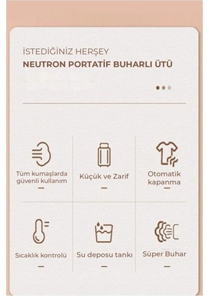 Portatif Buharlı Kırışık Giderici Dikey Ütü Pembe