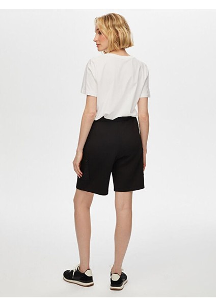 Baskılı Cep Detaylı Örme Şort S25SRT001 modelleri
