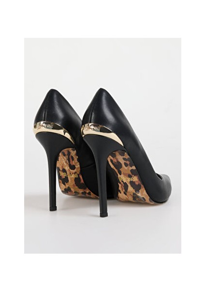 Siyah Kadın Deri Stiletto 77RA3S01ZPA33899 modelleri