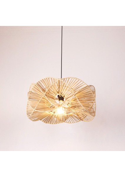 Oklid Doğal Rattan 30X50 cm Aydınlatma
