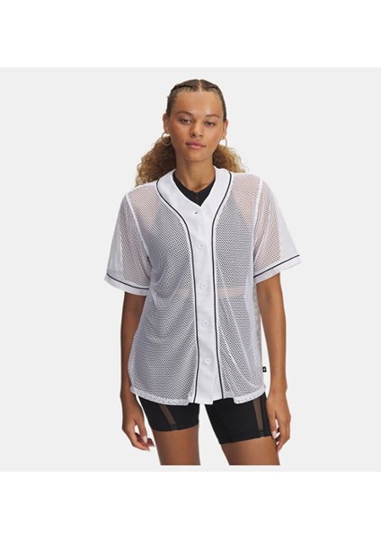 Kadın Ua Sportstyle Baseball Jersey Gömlek 1389637-100
