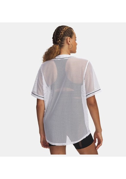 Kadın Ua Sportstyle Baseball Jersey Gömlek 1389637-100 fiyatları