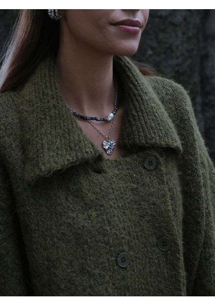 Tesa Kalp Kolye Gümüş