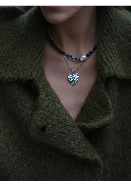 Tesa Kalp Kolye Gümüş modelleri