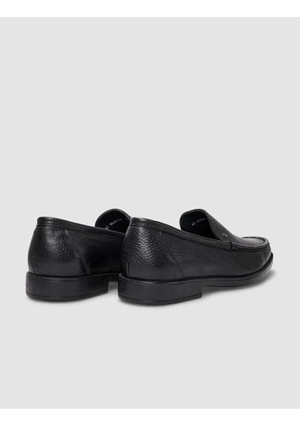 Siyah Erkek Deri Loafer 101412L modelleri