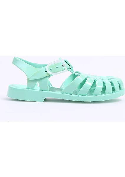 Yeşil Kız Çocuk Sandalet Sun 201 -F -Vert Tendre