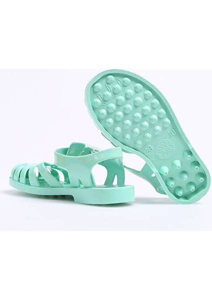 Yeşil Kız Çocuk Sandalet Sun 201 -F -Vert Tendre fırsatları