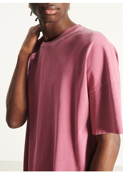 Pembe Erkek Standart Desensiz T-Shirt MFIZ02AH25CANDVIN fiyatları