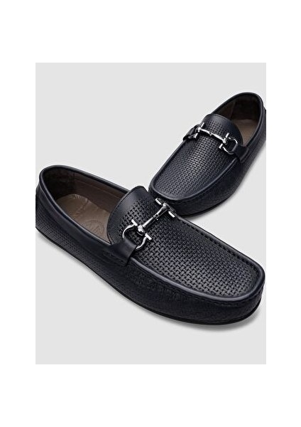 Lacivert Erkek Deri Loafer 102560S fırsatları