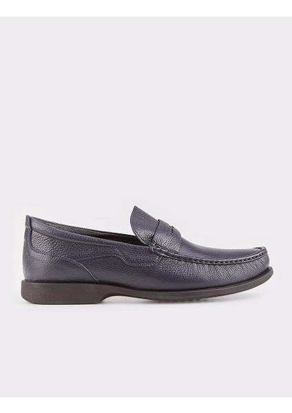 Lacivert Erkek Deri Loafer 113286B