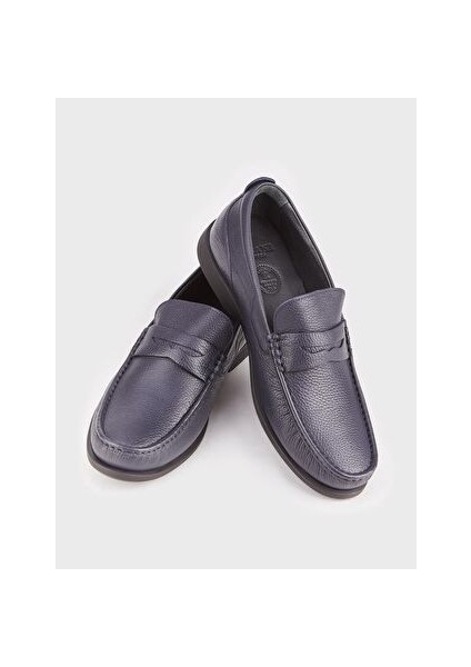 Lacivert Erkek Deri Loafer 113286B fırsatları