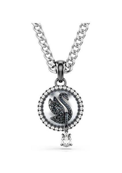 5680868 Swarovski Kolye Swan:pend Prl Gry/rhs