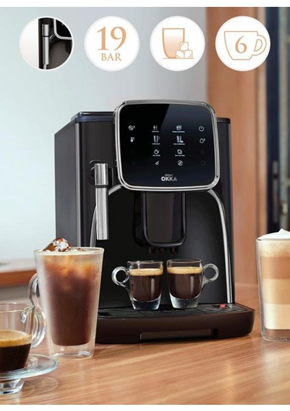 Okka Pro OK0030 Tam Otomatik Espresso Makinesi Bakır