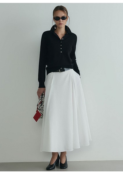 Beyaz Kadın Normal Etek 418136720 R002