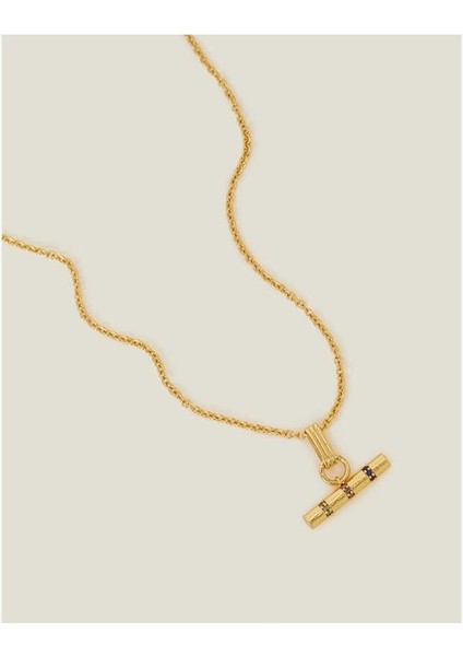 Z Tbar Necklace Gold modelleri