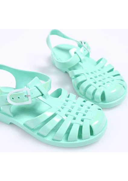 Yeşil Kız Çocuk Sandalet Sun 201 -F -Vert Tendre indirimleri