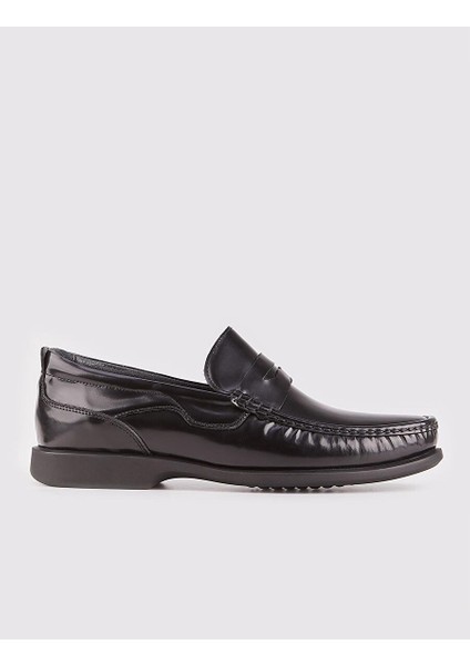 Siyah Erkek Deri Loafer 21214